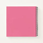 Roze Parijs Kunst schetsboek Notitieboek (Achterkant)