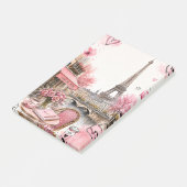 Roze Parijs Post-it® Notes (Schuin)