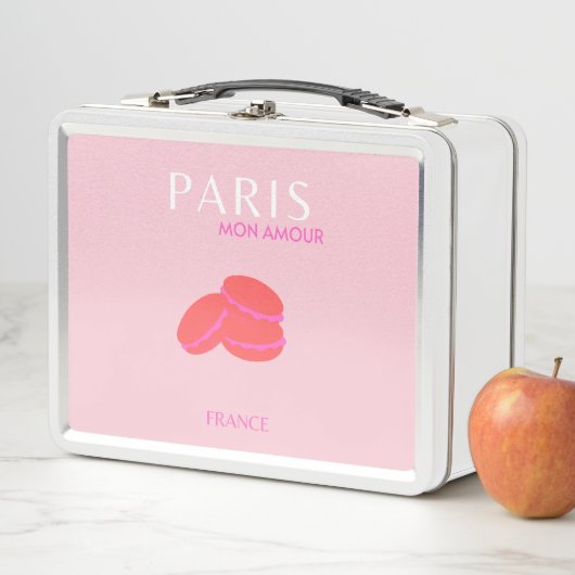 Roze Parijse reisartikelen, preppy Macarons (In situ)