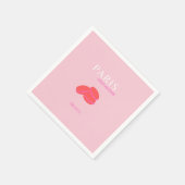 Roze Parijse reisartikelen, preppy Macarons Servet (Hoek)
