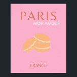 Roze Parijse reisrecorder met kunstpreppy art deco Poster<br><div class="desc">Dit ontwerp is een op reizen gericht parisiaans ontwerp met makrelen. De pastelkleurige macaronen worden perfect gecombineerd met de roze achtergrond. Het ontwerp is perfect voor iedereen die graag op reis is of droomt van een bezoek aan Parijs.</div>