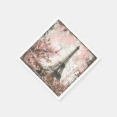 roze Parijspatroon Servet (Hoek)