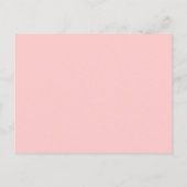 roze paris eiffeltoren destination wedding aankondigingskaart (Achterkant)