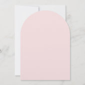 roze Paris Glam-uitnodiging Kaart (Achterkant)