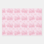 Roze Paris Inpakpapier Vel (Voorkant 2)
