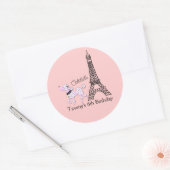 ROZE PARIS POODLE 3-inch Favor Stickers (Envelop)