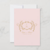   roze Paris QR Code RSVP-kaart RSVP Kaartje (Achterkant)