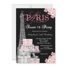 Roze Paris Sweet 16 Feest