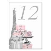 Roze Paris Tafelnummer (Achterkant)
