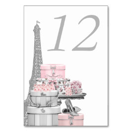 Roze Paris Tafelnummer