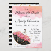  Roze Parisian Bridal Shower Kaart (Voorkant / Achterkant)