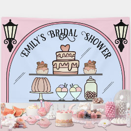 Roze Parisian Bruidsuitnodiging Patisserie Banner
