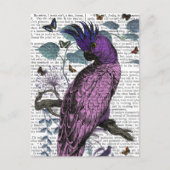 Roze Parrot Briefkaart (Voorkant)