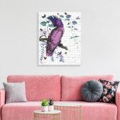 Roze Parrot Canvas Afdruk (Insitu (Woonkamer))