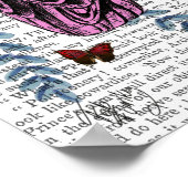 Roze Parrot Poster (Hoek)