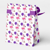 Roze partij Flamingo Tent Favor Box Bedankdoosjes (Achterkant)