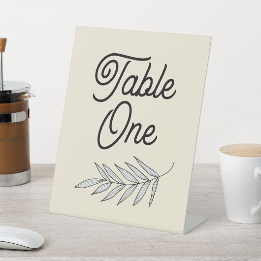 Roze partij of de aantallen van de huwelijkstafel reclamebord met voetstuk (Insitu)