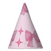 Roze partij pet feesthoedjes (Rechts)