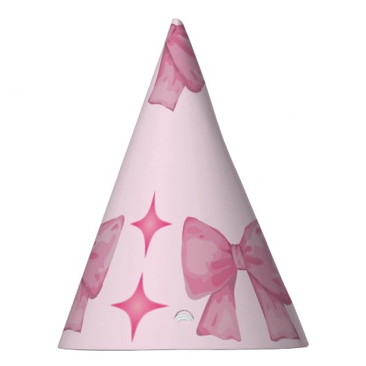 Roze partij pet feesthoedjes (Rechts)