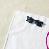 Roze Pas getrouwd bruid vrouw Strandlaken (In situ)