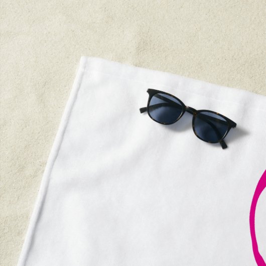 Roze Pas getrouwd bruid vrouw Strandlaken (In situ)