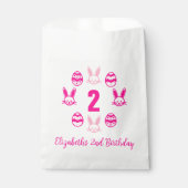 Roze Pasen 2e verjaardag Bedankzakje (Voorkant)