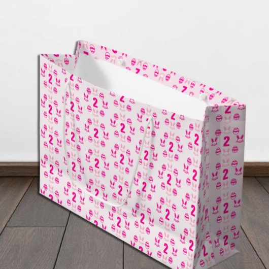 Roze Pasen 2e verjaardag Groot Cadeauzakje