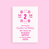 Roze Pasen 2e verjaardag Kaart