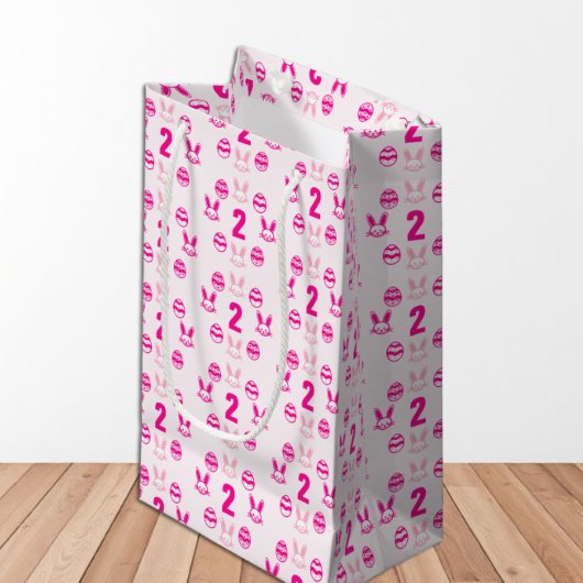 Roze Pasen 2e verjaardag Klein Cadeauzakje