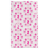 Roze Pasen 2e verjaardag Klein Cadeauzakje (Achterkant)