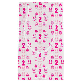 Roze Pasen 2e verjaardag Klein Cadeauzakje