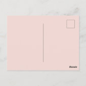 Roze Pasen kip Briefkaart (Achterkant)