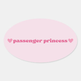 Roze Passenger Princess Sticker - Fun Girly Design