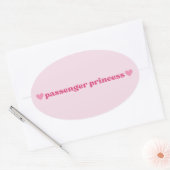 Roze Passenger Princess Sticker - Fun Girly Design (Envelop)