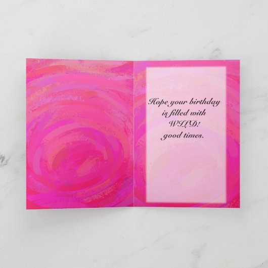 Roze passie aangepast kaart (Binnen)