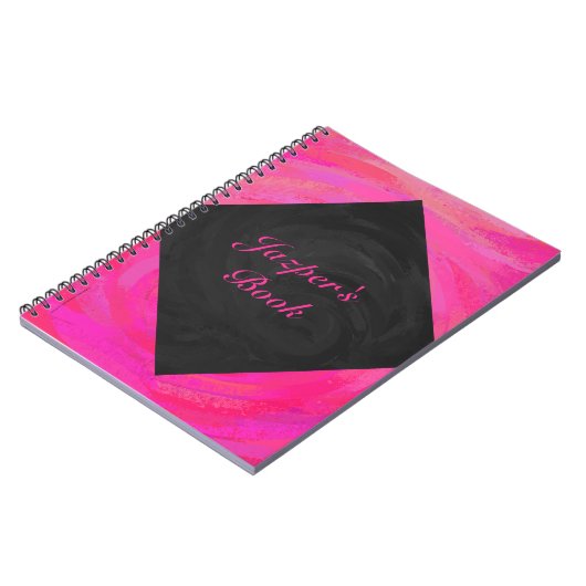 Roze passie aangepast notitieboek (Linkerzijde)