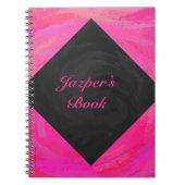 Roze passie aangepast notitieboek (Voorkant)