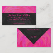 Roze passie aangepast visitekaartje (Voorkant / Achterkant)