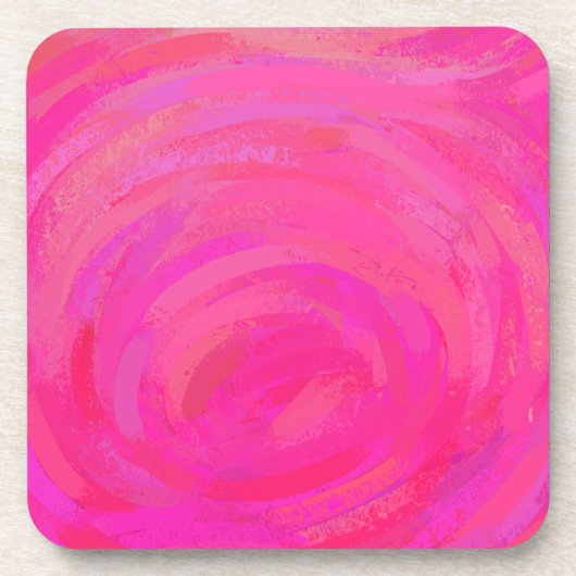 Roze Passie Drankjes Onderzetter (Voorkant)