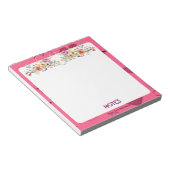 Roze Passie Hart Notitieblok (Schuin)