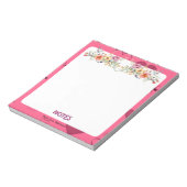 Roze Passie Hart Notitieblok (Linkerzijde)