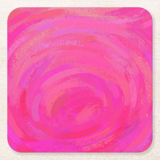 Roze Passie Kartonnen Onderzetters (Voorkant)