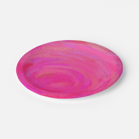 Roze Passie Papieren Bordje (Gekanteld)