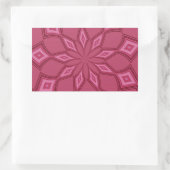 ROZE PASSIE RECHTHOEKIGE STICKER (Tas)