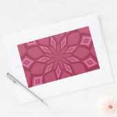 ROZE PASSIE RECHTHOEKIGE STICKER (Envelop)