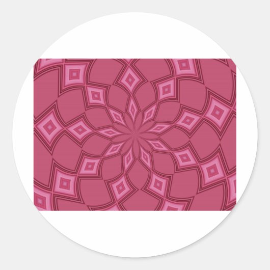 ROZE PASSIE RONDE STICKER (Voorkant)