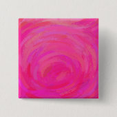 Roze Passie Vierkante Button 5,1 Cm (Voorkant)