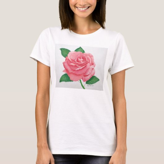 Roze passie VrouwenHanes T-Shirt (Voorkant)
