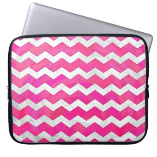 Roze Passion Chevron Pattern Laptop Sleeve