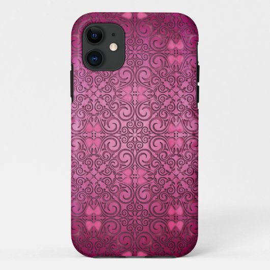Roze Passion Fantasy Floral Hoesje (Achterkant)